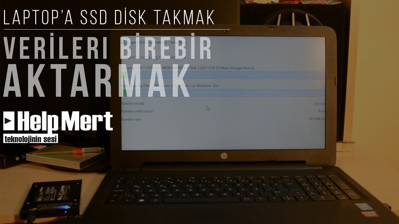 Laptop'a SSD Takmak ve Verileri Birebir Aktarmak