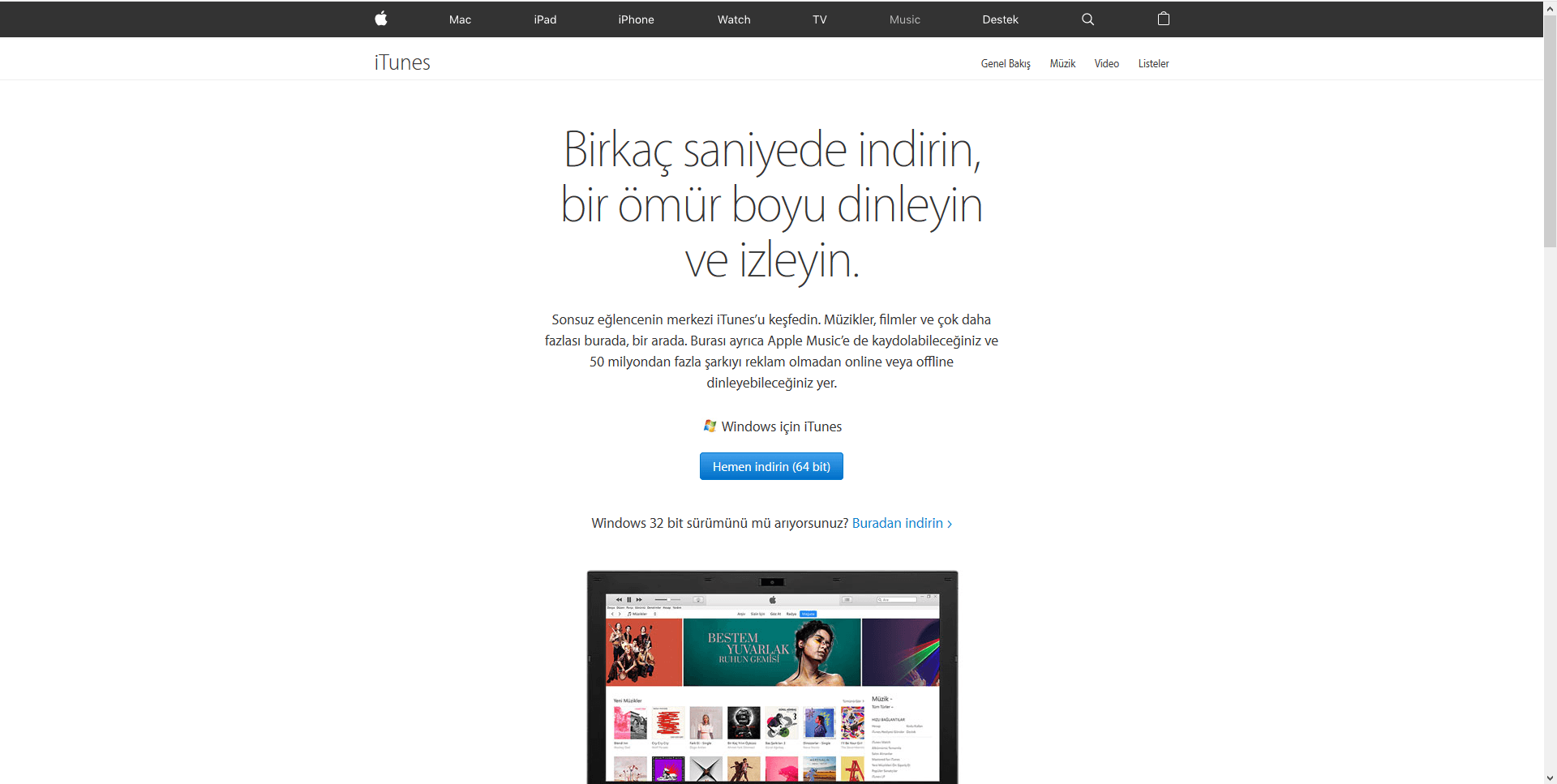 iTunes Kurulumu